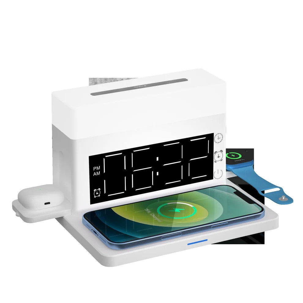 Creative 6-in-1 Multi-function Night Light, Clock, Alarm, Eye Protection